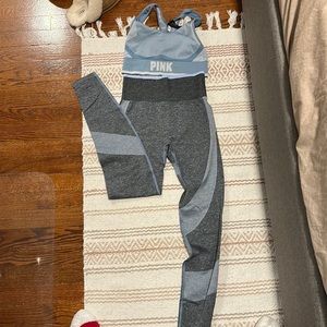 Victoria Secret Pink active set blue